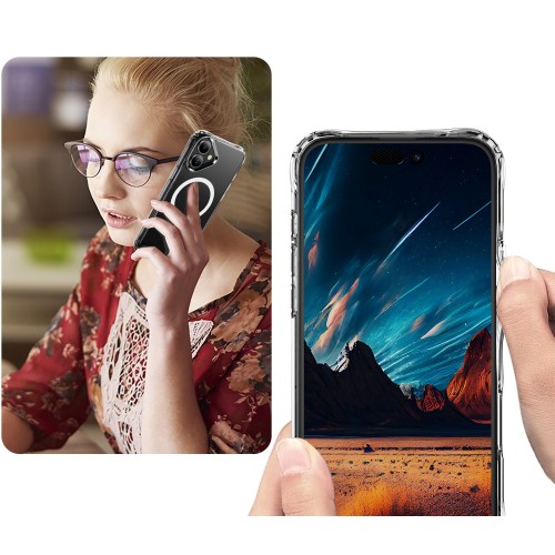 Dėklas Perfectionists Clear Mag Case Apple iPhone 16 skaidrus