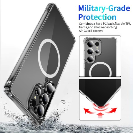 Dėklas Perfectionists Clear Mag Case Samsung S931 S25 skaidrus