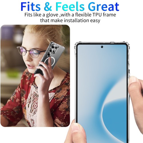 Dėklas Perfectionists Clear Mag Case Samsung S938 S25 Ultra skaidrus