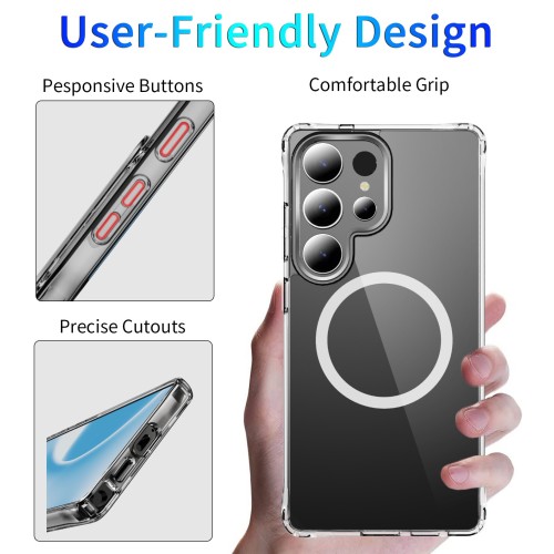 Dėklas Perfectionists Clear Mag Case Samsung S938 S25 Ultra skaidrus