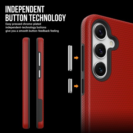 Dėklas Perfectionists Triangle Case Samsung A266 A26 5G raudonas