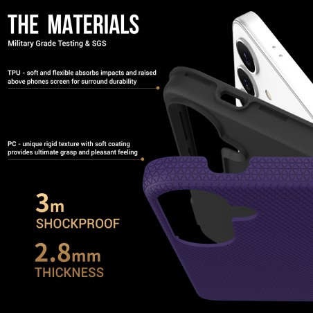 Dėklas Perfectionists Triangle Case Samsung A266 A26 5G violetinis