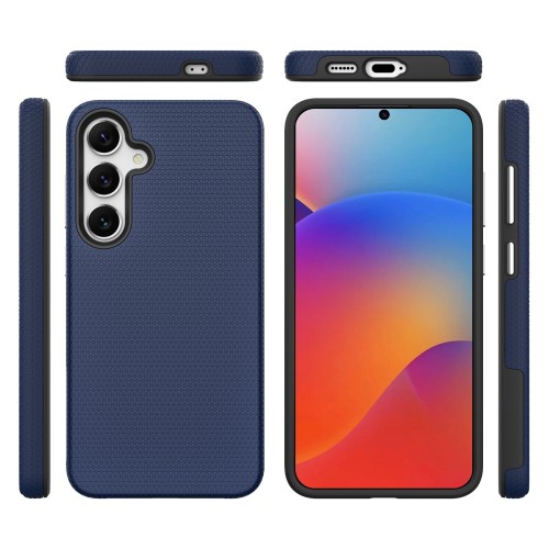 Dėklas Perfectionists Triangle Case Samsung G991 S21 5G tamsiai mėlynas