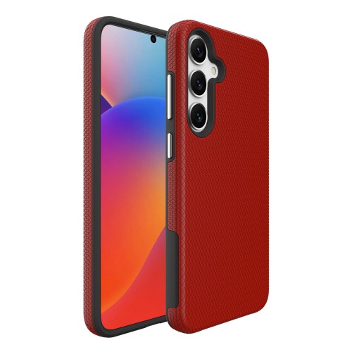 Dėklas Perfectionists Triangle Case Samsung S721 S24 FE raudonas