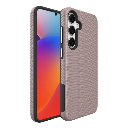 Dėklas Perfectionists Triangle Case Samsung S721 S24 FE rožinio aukso