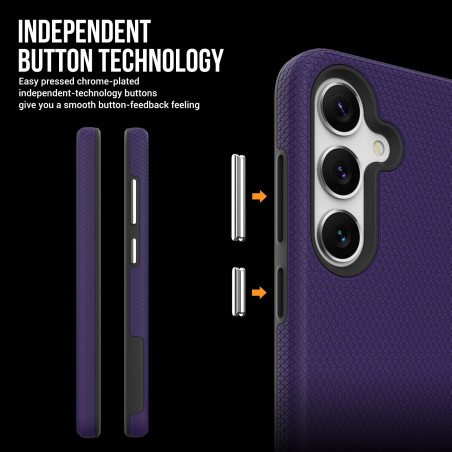 Dėklas Perfectionists Triangle Case Samsung S721 S24 FE violetinis