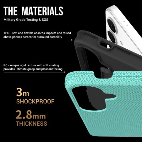 Dėklas Perfectionists Triangle Case Samsung S911 S23 5G žalias