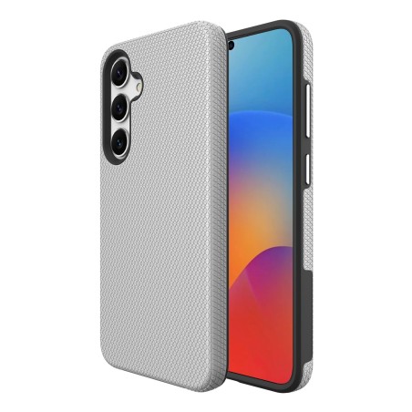 Dėklas Perfectionists Triangle Case Samsung S921 S24/S931 S25 sidabrinis