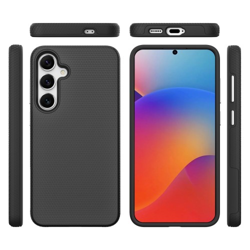 Dėklas Perfectionists Triangle Case Samsung S926 S24 Plus/S936 S25 Plus juodas