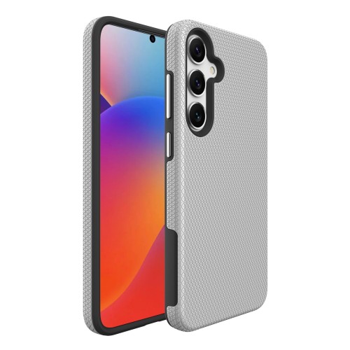 Dėklas Perfectionists Triangle Case Samsung S926 S24 Plus/S936 S25 Plus sidabrinis