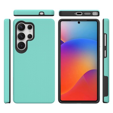 Dėklas Perfectionists Triangle Case Samsung S928 S24 Ultra žalias