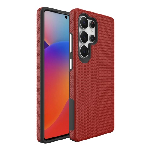 Dėklas Perfectionists Triangle Case Samsung S938 S25 Ultra raudonas