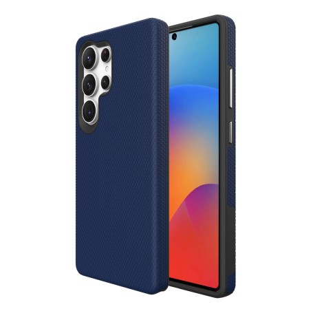Dėklas Perfectionists Triangle Case Samsung S938 S25 Ultra tamsiai mėlynas