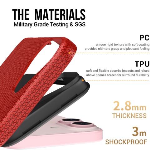 Dėklas Perfectionists Triangle Mag Case Apple iPhone 11 raudonas