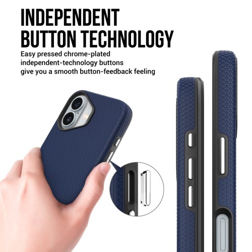 Dėklas Perfectionists Triangle Mag Case Apple iPhone 11 tamsiai mėlynas