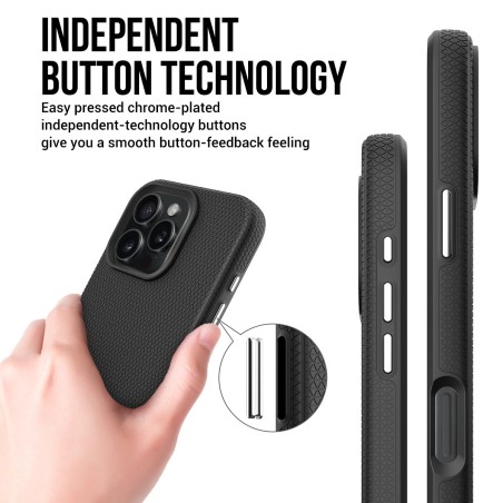 Dėklas Perfectionists Triangle Mag Case Apple iPhone 12 Pro Max juodas