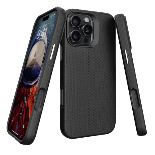 Dėklas Perfectionists Triangle Mag Case Apple iPhone 12/12 Pro juodas