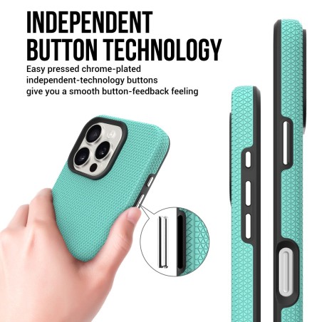 Dėklas Perfectionists Triangle Mag Case Apple iPhone 13 Pro žalias