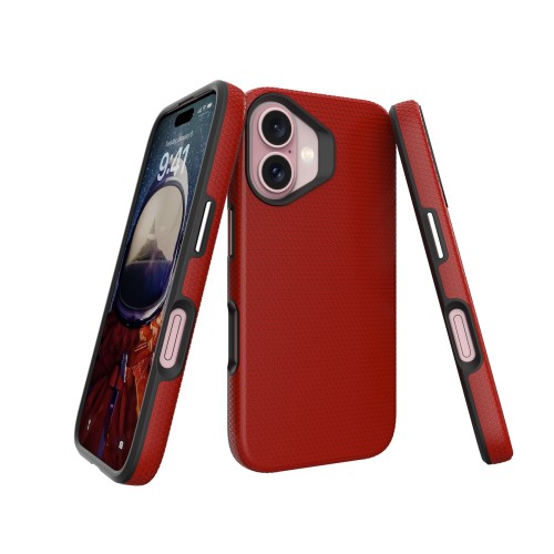 Dėklas Perfectionists Triangle Mag Case Apple iPhone 13/14 raudonas