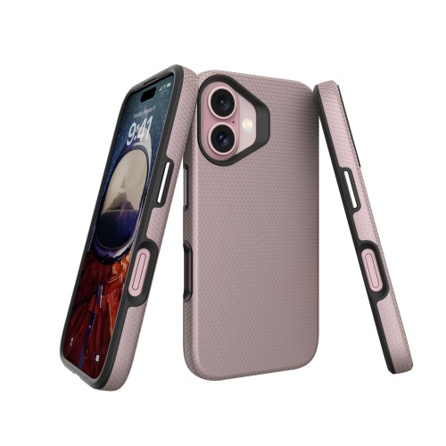 Dėklas Perfectionists Triangle Mag Case Apple iPhone 13/14 rožinio aukso
