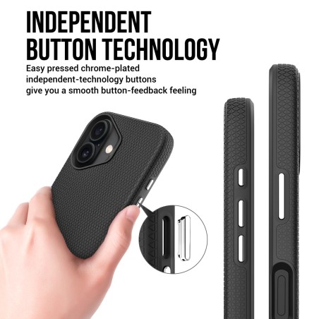 Dėklas Perfectionists Triangle Mag Case Apple iPhone 15 juodas