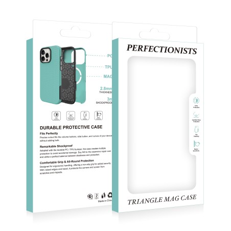 Dėklas Perfectionists Triangle Mag Case Apple iPhone 15 Pro Max juodas