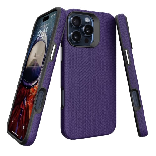 Dėklas Perfectionists Triangle Mag Case Apple iPhone 15 Pro violetinis