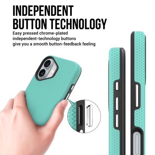 Dėklas Perfectionists Triangle Mag Case Apple iPhone 15 žalias