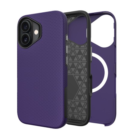 Dėklas Perfectionists Triangle Mag Case Apple iPhone 16 violetinis
