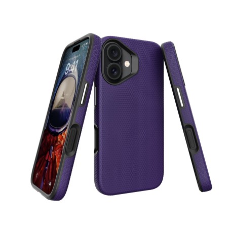 Dėklas Perfectionists Triangle Mag Case Apple iPhone 16 violetinis
