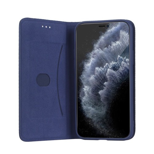 Dėklas Smart Senso Samsung S721 S24 FE tamsiai mėlynas