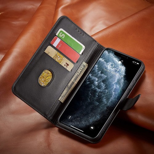 Dėklas Wallet Case Samsung A525 A52 4G/A526 A52 5G/A528 A52s 5G juodas