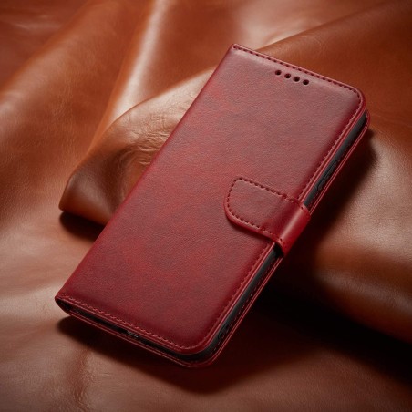 Dėklas Wallet Case Samsung A530 A8 2018 raudonas