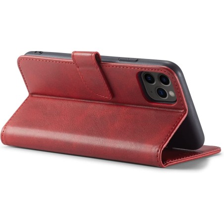 Dėklas Wallet Case Samsung A556 A55 5G raudonas
