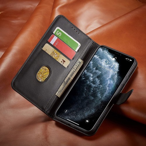 Dėklas Wallet Case Samsung A566 A56 5G juodas