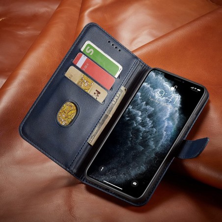 Dėklas Wallet Case Xiaomi Redmi Note 14 4G mėlynas
