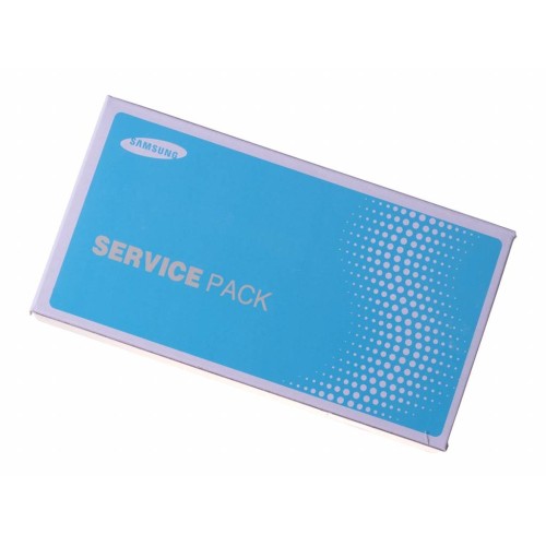 Ekranas Samsung A226 A22 5G su lietimui jautriu stikliuku ir rėmeliu originalus Black (service pack)