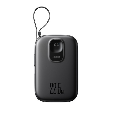 Išorinė baterija Power Bank Joyroom JR-PBF18 22.5W with Lightning cable 10000mAh juoda