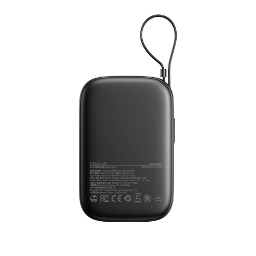 Išorinė baterija Power Bank Joyroom JR-PBF18 22.5W with Lightning cable 10000mAh juoda
