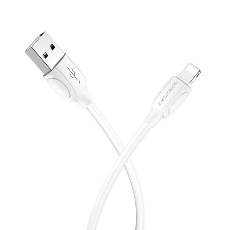 USB kabelis Borofone BX19 USB-A to Lightning 1.0m baltas