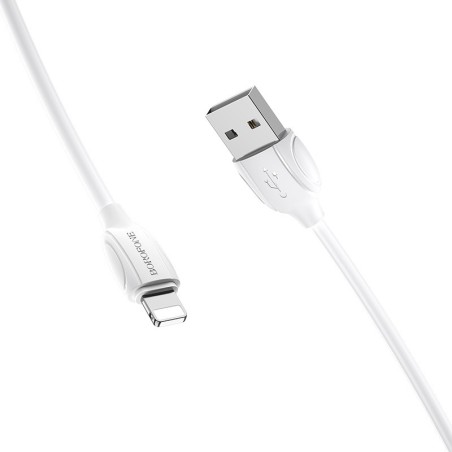 USB kabelis Borofone BX19 USB-A to Lightning 1.0m baltas
