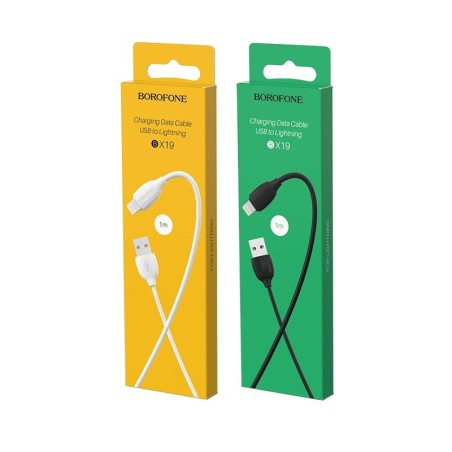 USB kabelis Borofone BX19 USB-A to Lightning 1.0m baltas
