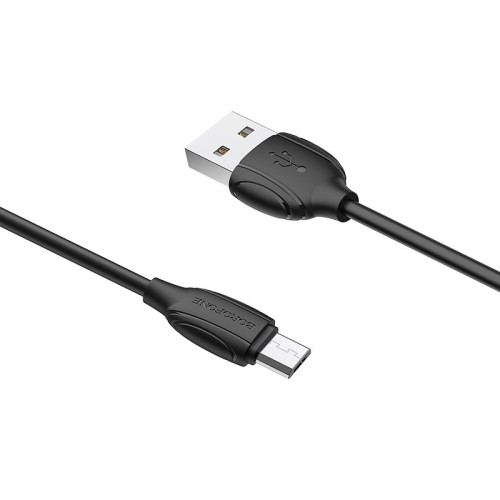 USB kabelis Borofone BX19 USB-A to MicroUSB 1.0m juodas
