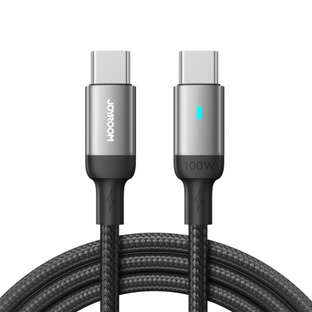 USB kabelis Joyroom S-CC100A10 Type-C to Type-C 100W 1.2m juodas