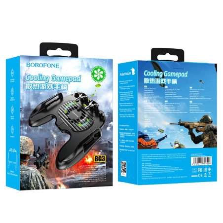 Žaidimų valdymo pultelis Borofone BG3 Warrior Cooling Gamepad juodas