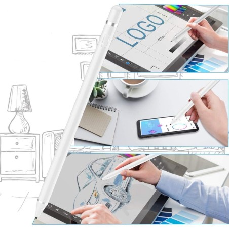 Valdymo lazdelė Tech-Protect Active Stylus Pen baltas