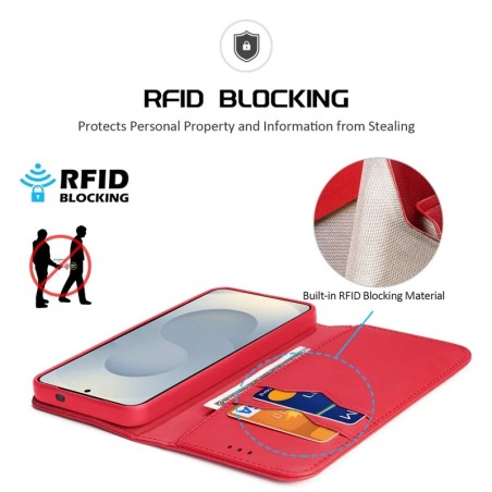 Dėklas Dux Ducis Hivo skirtas Samsung S937 S25 Edge raudonas