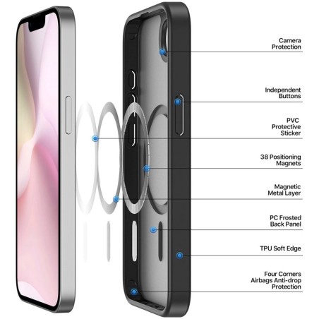 Dėklas Dux Ducis Yind Apple iPhone 16e juodas