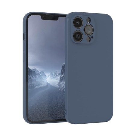 Dėklas Liquid Silicone 1.5mm Xiaomi Redmi Note 14 Pro 5G/Poco X7 tamsiai mėlynas