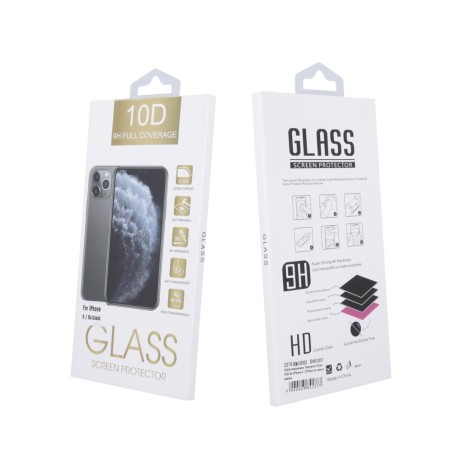 LCD apsauginis stikliukas 10D Full Glue Xiaomi Redmi Note 13 5G/Redmi Note 13 Pro 4G/Redmi Note 14S/Poco M6 Pro 4G juodas